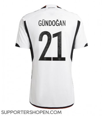 Tyskland Ilkay Gundogan #21 Hemma Matchtröja VM 2022 Kortärmad